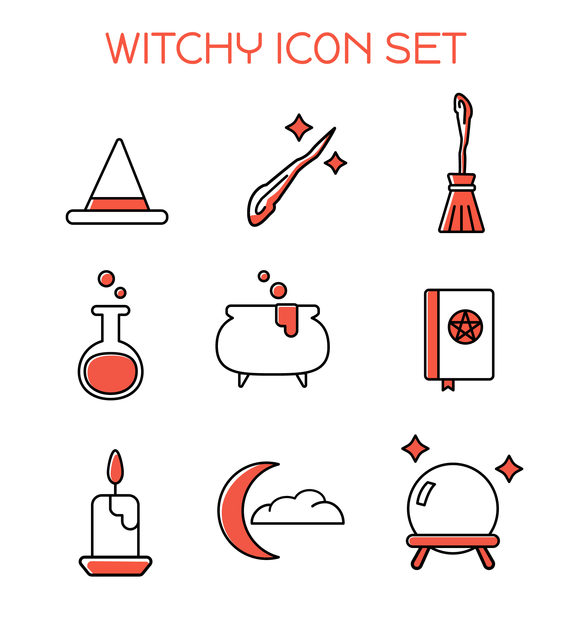 Witchy  Icon Set